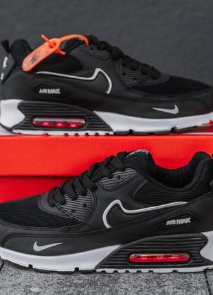 Nike air max more trainers in black hot sale