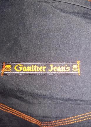 Крутая винтажная брендовая рубашка gautier jeans4 фото