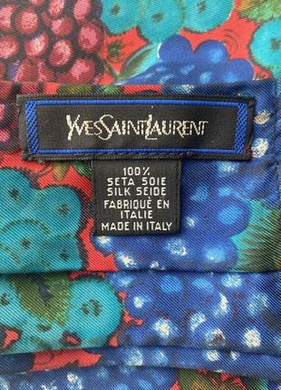 Ysl, краватка-хустка аскот, шийна хустка, шовк 100%3 фото