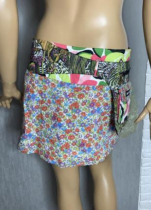 Короткая юбка с накладным карманом мини-юбка на кнопках moshiki, one size6 фото