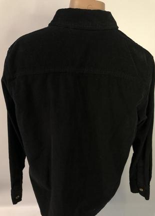 🔥крутая вельветовая черная мужская рубашка от urban classics🕶️10 фото
