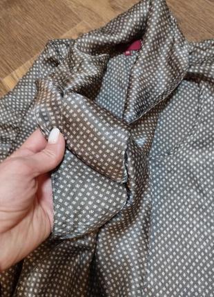 Шелковая удлиненная блуза ар4 фото