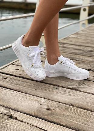 Женские кроссовки puma cali full white