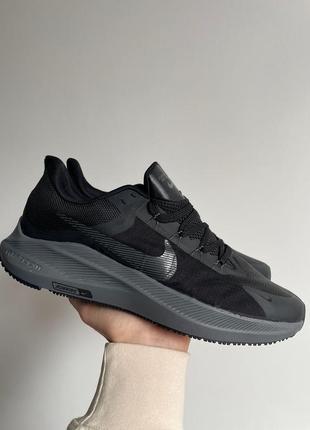 👟 кроссовки nike zoom air running black/grey/наложка bs👟