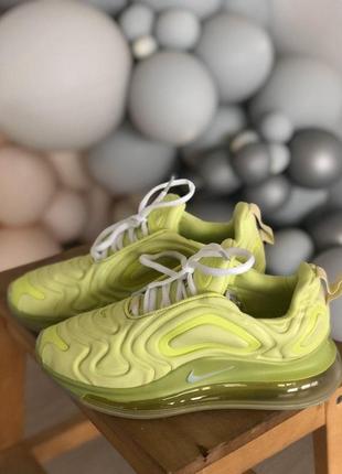 Нереальные женские кроссовки nike air max 720 лимонные3 фото