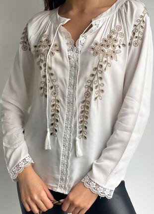 Накладной платеж ❤ турецкая блузка блузка вышиванка с кружевом