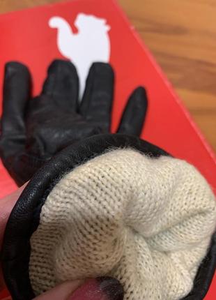 Удлиненные перчатки, кожа натуральная5 фото