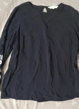 Топ блуза тонкая вискоза типа вышиванка 14 размер