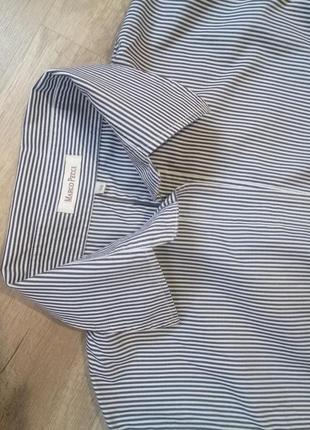 Стильная рубашка/блузка в полоску размер м-l2 фото