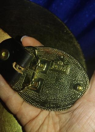 Крутой ковбойский ремень пряжка с вензелями made in Ausa3 фото