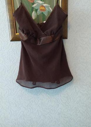 Маечка шоколадного цвета