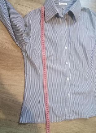 Стильная рубашка/блузка в полоску размер м-l7 фото