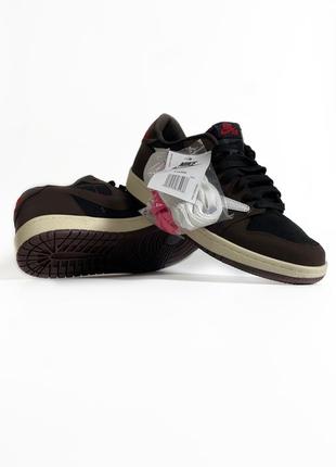 Nike air jordan 1 retro low x travis scott og "dark mocha"