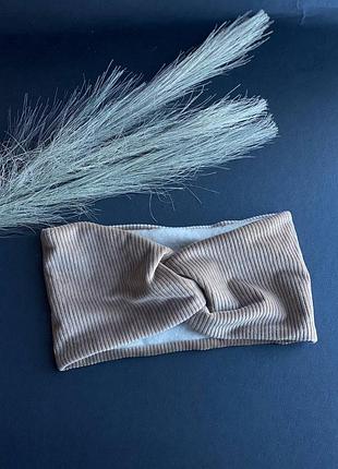 Повязка на голову чалма велюровая велюр бархат