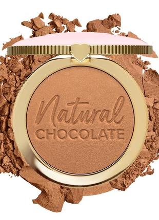 Бронзер too faced chocolate soleil matte - caramel cocoa5 фото