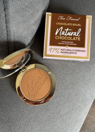 Бронзер too faced chocolate soleil matte - caramel cocoa