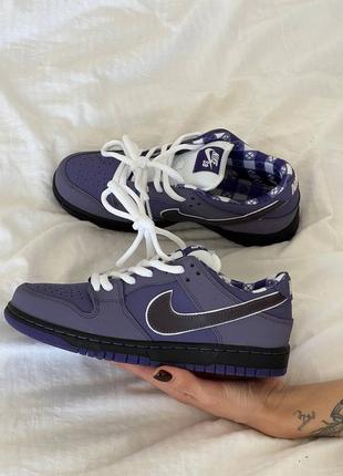 Женские кроссовки nike sb dunk low lobster purple найк дак лобстер фиолетового цвета6 фото