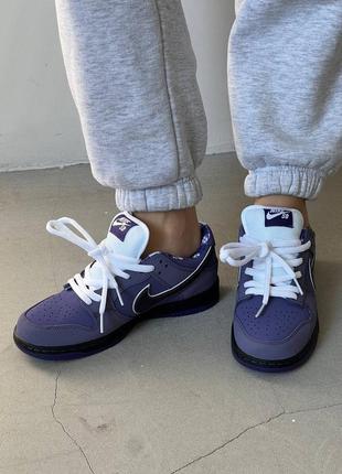 Женские кроссовки nike sb dunk low lobster purple найк дак лобстер фиолетового цвета3 фото