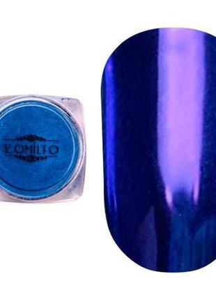 Komilfo mirror powder №005, синий, 0,5 г