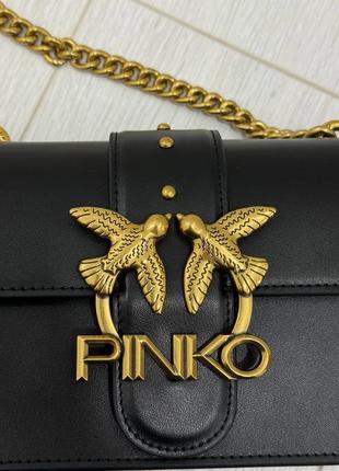 Жіноча сумка pinko чорна на подарунок 8 березня4 фото