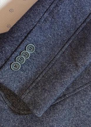 Roy robson полушерстяной пиджак жакет блейзер темно серо синий6 фото