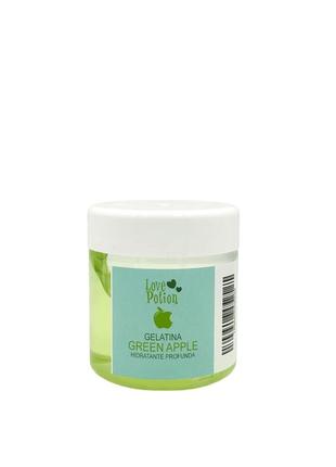 Love potion gelatina green apple - колагеновий заповнювач ботокс для волосся2 фото