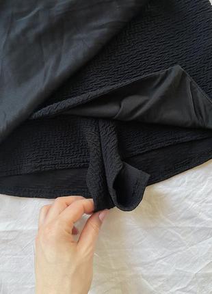 Черные шорты обманки под юбку4 фото