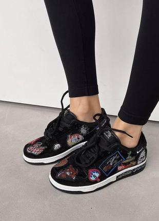 Женские кроссовки michael jackson nike dunk high black boots girls найк дак