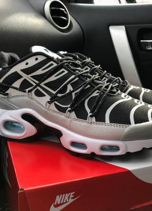 Кроссовки nike air max tn plus black silver