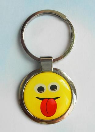 Брелок для ключей металлический сувенирный "смайлик". арт - 5
