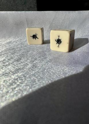 Кубики, кості, зари гральні для настільних ігор (більярдна куля), 14 мм, арт.800906