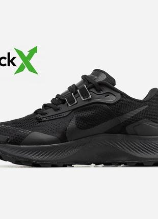 0722 nike pegasus trail 3 black