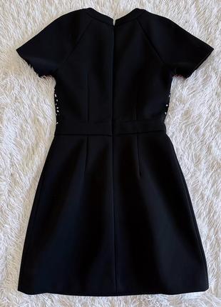 Стильное черное платье warehouse с блестящими камушками8 фото