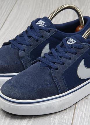 Кроссовки nike sb синие оригинал размер 38 кеды замшевые nike sb3 фото