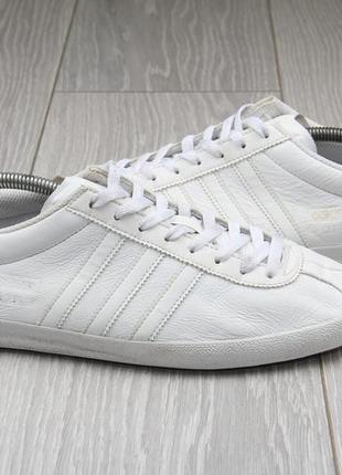 Кроссовки adidas gazelle оригинал белые кожаные размер 44 кожа2 фото