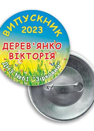 Значок для выпускников "випускник дитячого навчального закладу"