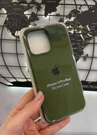 Чехол silicone case с микрофиброй для iphone 14 pro max,чехол с микрофиброй для айфон 14 про макс