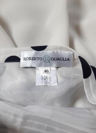 Шикарная шелковая юбка в крупный горох,roberto quaglia, p. 404 фото