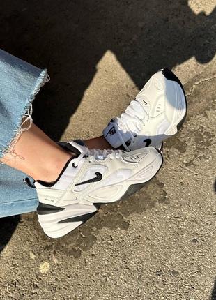 Nike m2k tekno white black6 фото