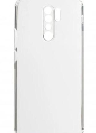 Силіконова накладка (бампер) для смартфона xiaomi redmi 9 / чохол smtt / прозорий