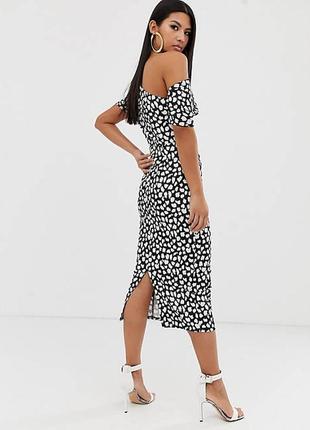 Стильное миди платье а горошек asos