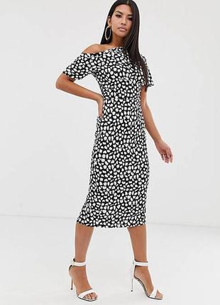 Стильное миди платье а горошек asos5 фото