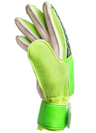 Перчатки вратарские с защитой пальцев sp-sport с чехлом  8-10 fb-888 салатовый2 фото