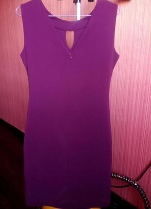 Коктельное платье фиолетового цвета4 фото