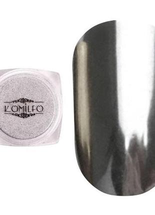 Komilfo mirror powder №001, серебро, 0,5 г