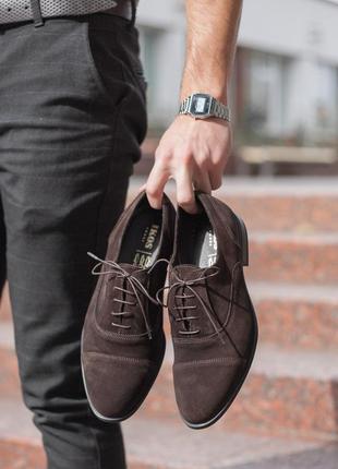 Мужские коричневые туфли 40 - 44 размер.
