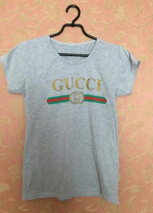 Футболка принт gucci