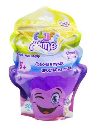 Слайм fluffy slime укр 500 г фіолетовий