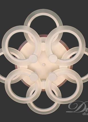 Lightwave a8022/4+4wh led 3color dimmer стельова люстра з диммером і led підсвічуванням, 110w