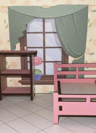 Кукольный домик для lol с цветными стенами, лифтом и мебелью в подарок4 фото